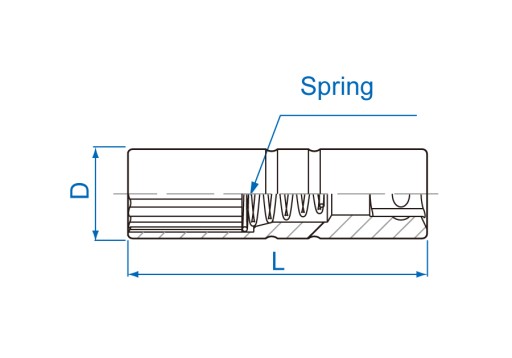 Nasadka 3/8 do świec 14mm sprężyna 36A014 KIngTony