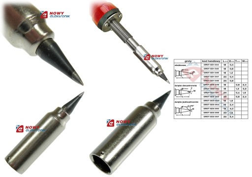 ELWIK GD-1/044 Паяльное жало GD1/044 0,4 ​​мм