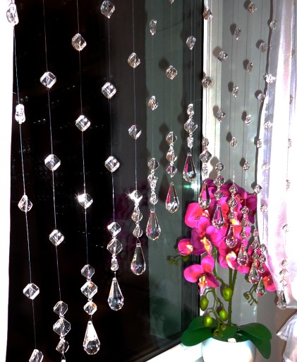 RICH ШТОРА, стразы, бусины, паста, 100 см