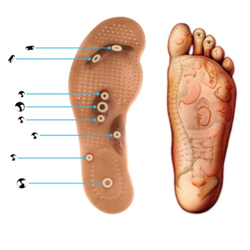 МАГНИТНЫЕ СТЕЛКИ ДЛЯ ОБУВИ С ТОЧЕЧНЫМ МАССАЖЕМ