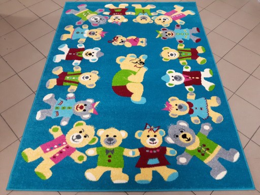 Dywan FUNKY TOP 133x180 ROB szmaragd miś w misie