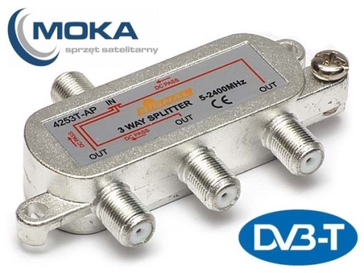 Разветвитель спутникового телевидения на 3 ТВ-сигнала