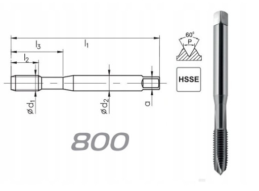 КОНУС UNF №10-32 DIN-371B 2b HSSE 800 FANAR