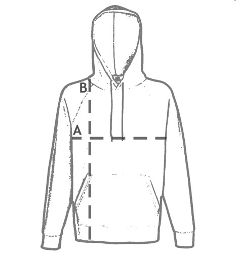 BLUZA Z KAPTUREM - FRUIT OF THE LOOM light whi XXL