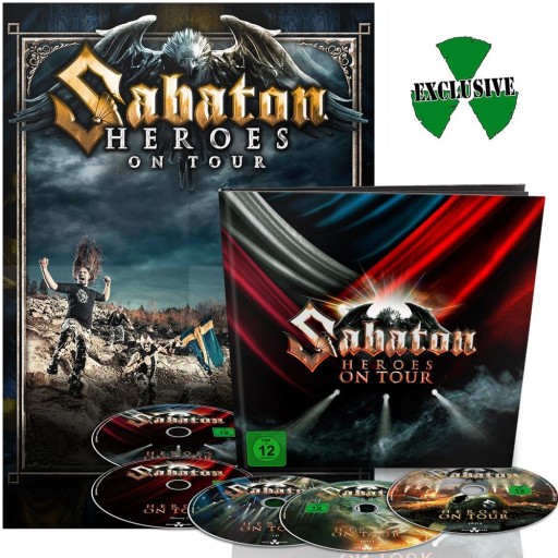 SABATON Heroes On Tour LIMITED, 2DVD+2BLURAY+CD BOX