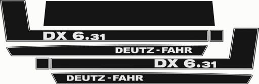 Наклейки DEUTZ FAHR 6.31