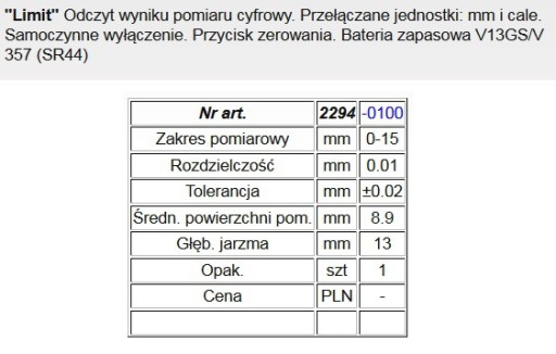 ПРЕДЕЛЬНЫЙ ЭЛЕКТРОННЫЙ ИЗМЕРИТЕЛЬ ТОЛЩИНЫ 0–15 мм