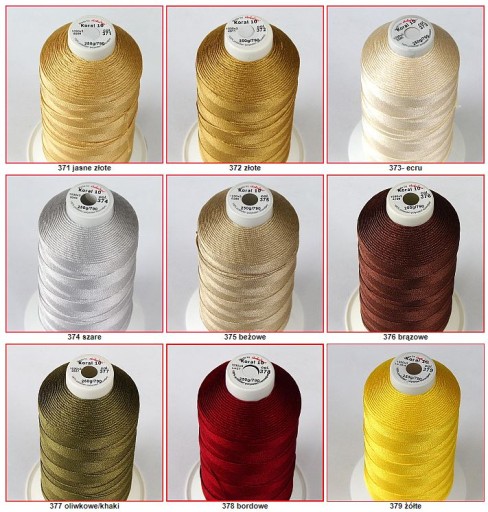 KORDONEK NICI KORAL 10 250g/790m ZŁOTY JASNY 0371