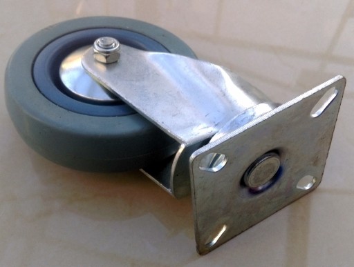 Zestaw kół 100 mm 4 szt szare 270 KG hamulec kółka
