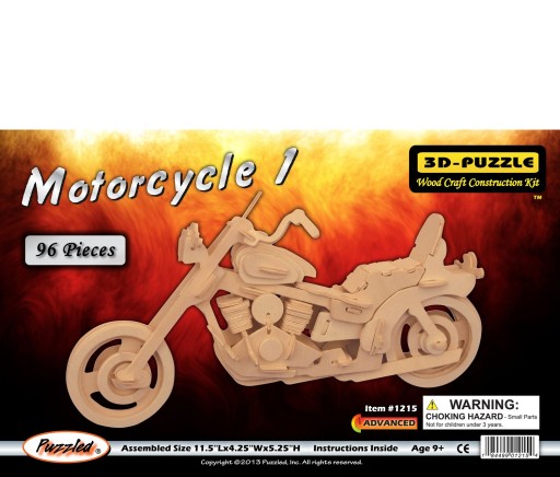 3D ДЕРЕВЯННЫЙ ПАЗЛ МОТОЦИКЛ HARLEY DAVIDSON