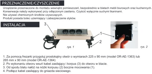 РОЗЕТКА ВСТРАИВАЕМАЯ В СТОЛЕШНИЦУ 3х250В НИКЕЛИРОВАННАЯ