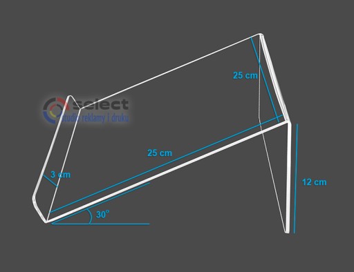 ПОДСТАВКА ПОДСТАВКА ДЛЯ НОУТБУКА 25 см из оргстекла толщиной 3 мм.