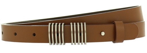 Ecru Creamy Women's Leather Belt Wide PL Pro.