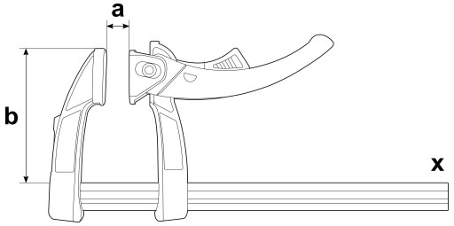 Быстросъемный рычажный зажим Bessey KLI 160/80