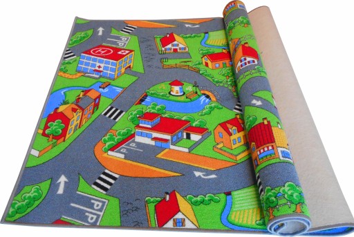 DYWAN ULICE DROGI ZWIERZĄTKA 300x400 POPIEL 3x4