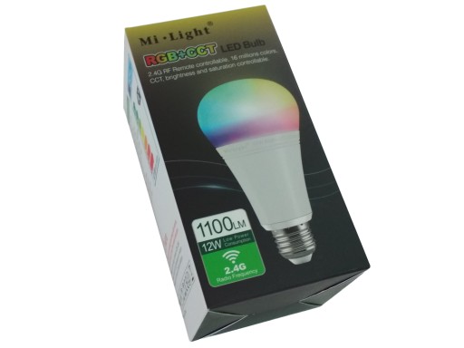 MILIGHT SMART СВЕТОДИОДНАЯ ЛАМПА RGB+CCT WIFI 12ВТ FUT105