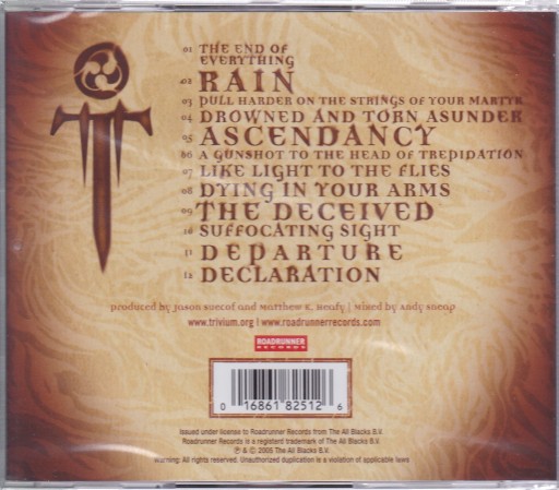 CD- TRIVIUM- ASCENDANCY (НОВЫЙ В ФОЛЬГЕ) торг!!!!