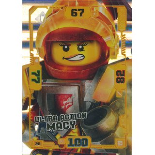 карточка № 20 Ultra Action Macy lego nexo рыцари 2