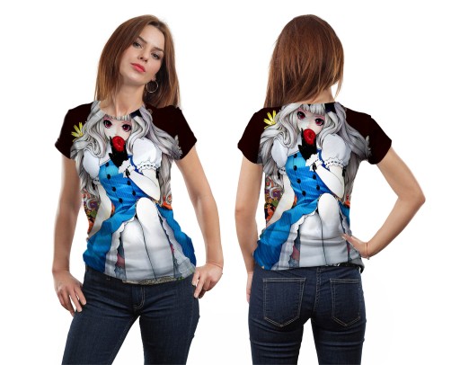 KOSZULKA 3D FULLPRINT T-shirt ANIME MANGA M TRWAŁA PL