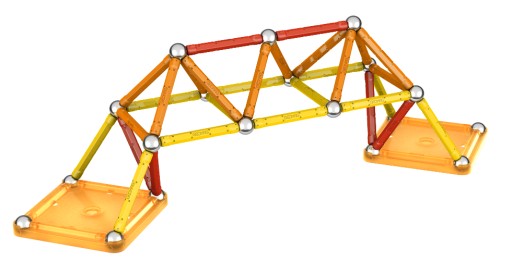 Цветные магнитные блоки GEOMAG, 64 элемента GEO262