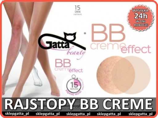 Rajstopy BB creme z połyskiem Gatta 3-M daino