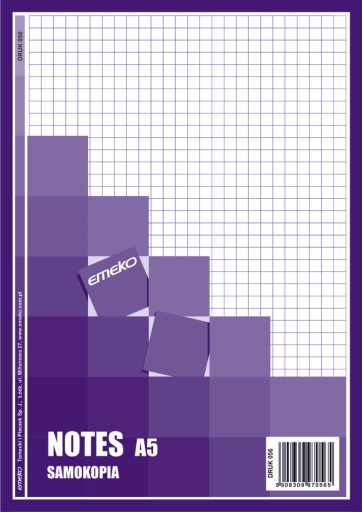 NOTES samokopiujący w kratkę A5 40k Emeko 056