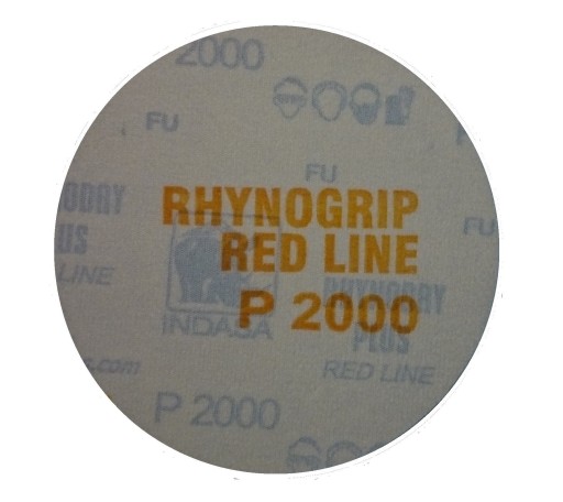 ДИСК НАЛИЧНОЙ БУМАГИ VELCRO 125мм INDASA RHYNOGRIP RED LINE P2000 50 шт.