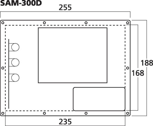 Monacor SAM-300D wzmacniacz do subwoofera 300W