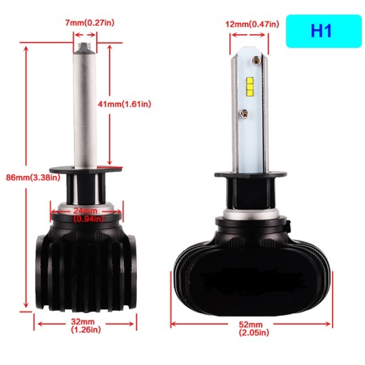 Комплект светодиодных ламп COB H1 8000лм ДЕНЬ/НОЧЬ ГАРАНТИЯ