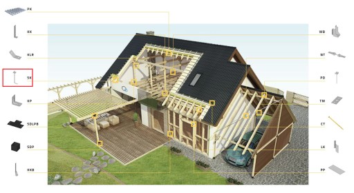 KOTWA BUDOWLANA DO MURŁAT FAJKOWA TYP L M12 12x350 OCYNK