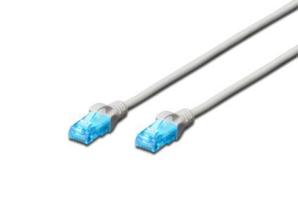 Kabel Krosowy Sieciowy PatchCord UTP 5e Szary 25m