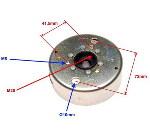 Магнитное колесо Magneto 2T QUANTUM KEEWAY ROMET 2T