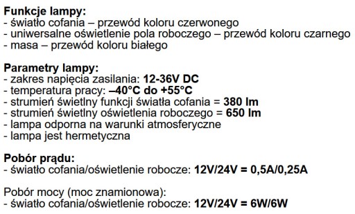 рабочий фонарь заднего хода, прожектор, светодиодный отражатель 12/24