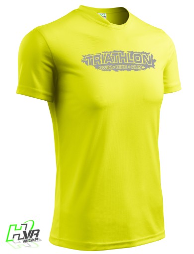 TERMICZNA KOSZULKA ODBLASKOWA FLUO - TRIATHLON