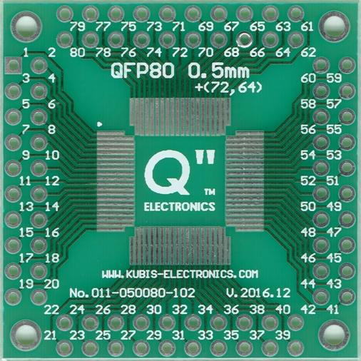 QFP80,LQFP80,TQFP80 0,5 мм 4 x IDC2x10