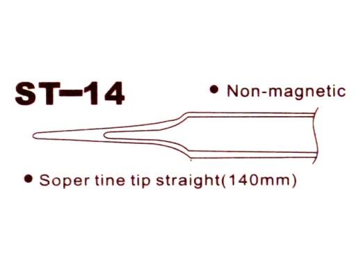 Пинцет/пинцеты, острые, сталь ESD14 HRC40