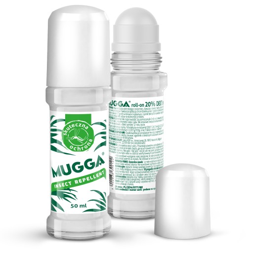 MUGGA MUGA ROLL-ON 20% DEET 50ml DLA DZIECI OD 12 LAT NA KOMARY KLESZCZE