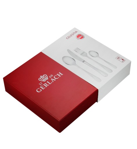 GERLACH CELESTIA СТОЛОВЫЕ ПРИБОРЫ 98 EL GLOSS BOX 18 ШТ.