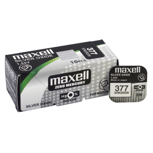 3x серебристая БАТАРЕЯ MAXELL 377 / SR 626 SW