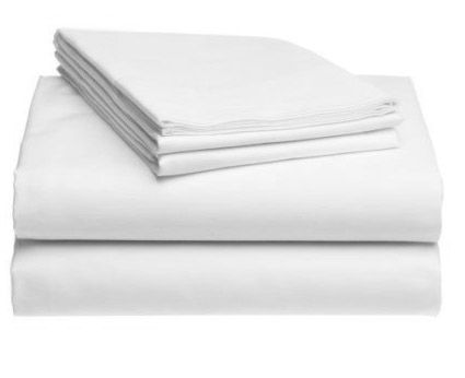 Prześcieradło HOTELOWE białe 220x240 100% BAWEŁNA