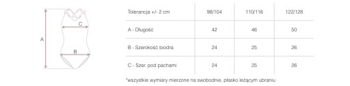 БАЛЕТНОЕ БОДИ ИЗ ХЛОПКА X1 DN 110/116