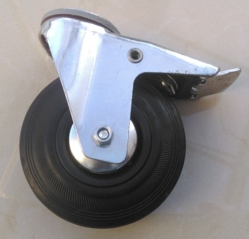 Koło fi 125 mm na otwór 12 mm 125 KG hamulec kółko