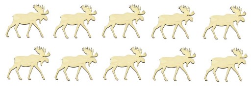 Jelonek łoś Deer Deer Decoupage Eco 3cm 10 шт.