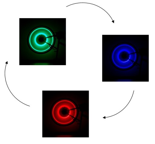 LASER WHEELS неоновая подсветка для велосипедного колеса RGB