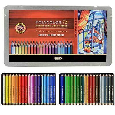 Мелки KOH-I-NOOR POLYCOLOR 72 цв. 3827 кассета