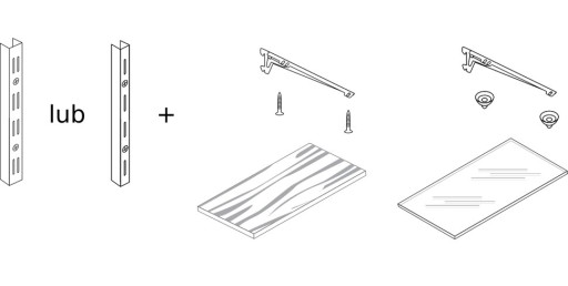 ОПОРА ПОЛКИ МЕТАЛЛИЧЕСКАЯ НАСТЕННАЯ ПОЛКА ANGLE23B