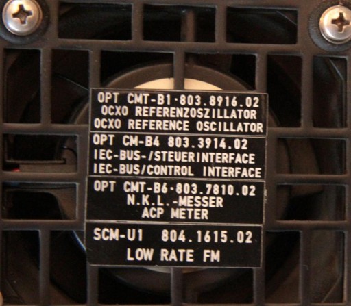 РАДИОТЕСТЕР ГЕНЕРАТОРА R&S 0,1–1000 МГц