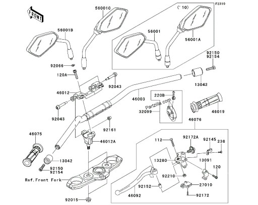 Датчик ручки сцепления HONDA VTX 1800 C 01-06