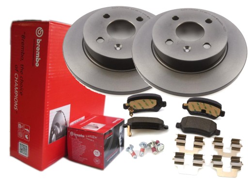 TARCZE KLOCKI BREMBO TYŁ OPEL ASTRA G H 4 OTW