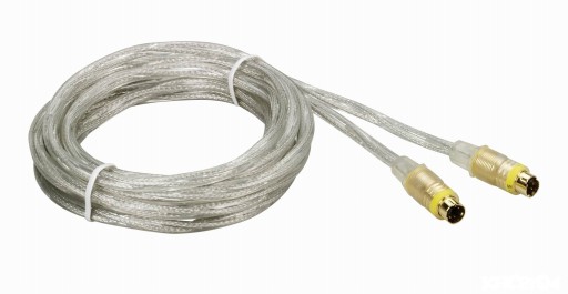 Kabel 1x S-VIDEO SVHS M/M Gold 2xEkran 5m. THOMSON